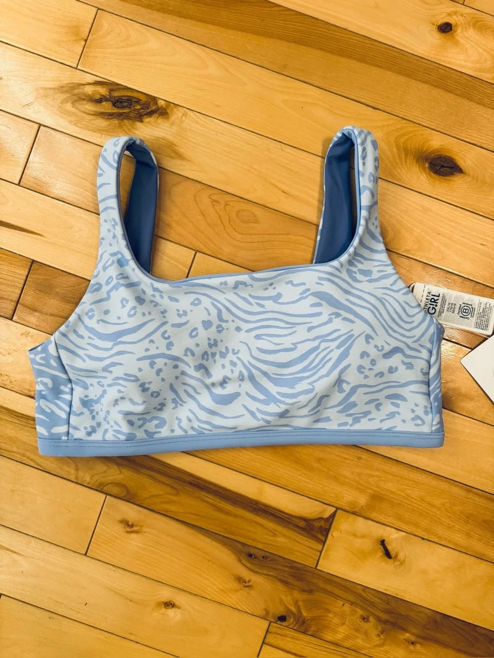 NWT Athleta girl reversible, vitamin sea bikini top size XXL/16